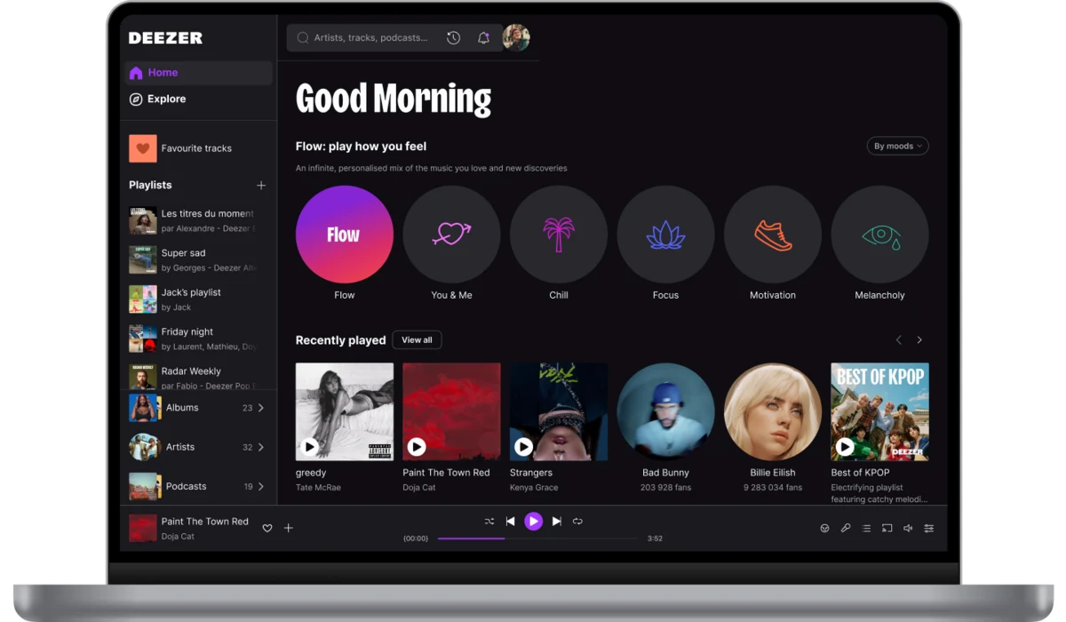 Deezer music individual
